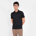 Feelizy Black BALANCE Polo - Tissot Dobby Stretch Polo Shirt