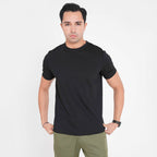Feelizy Black CLOUD Tee - Lightweight Cotton Blend T-Shirt