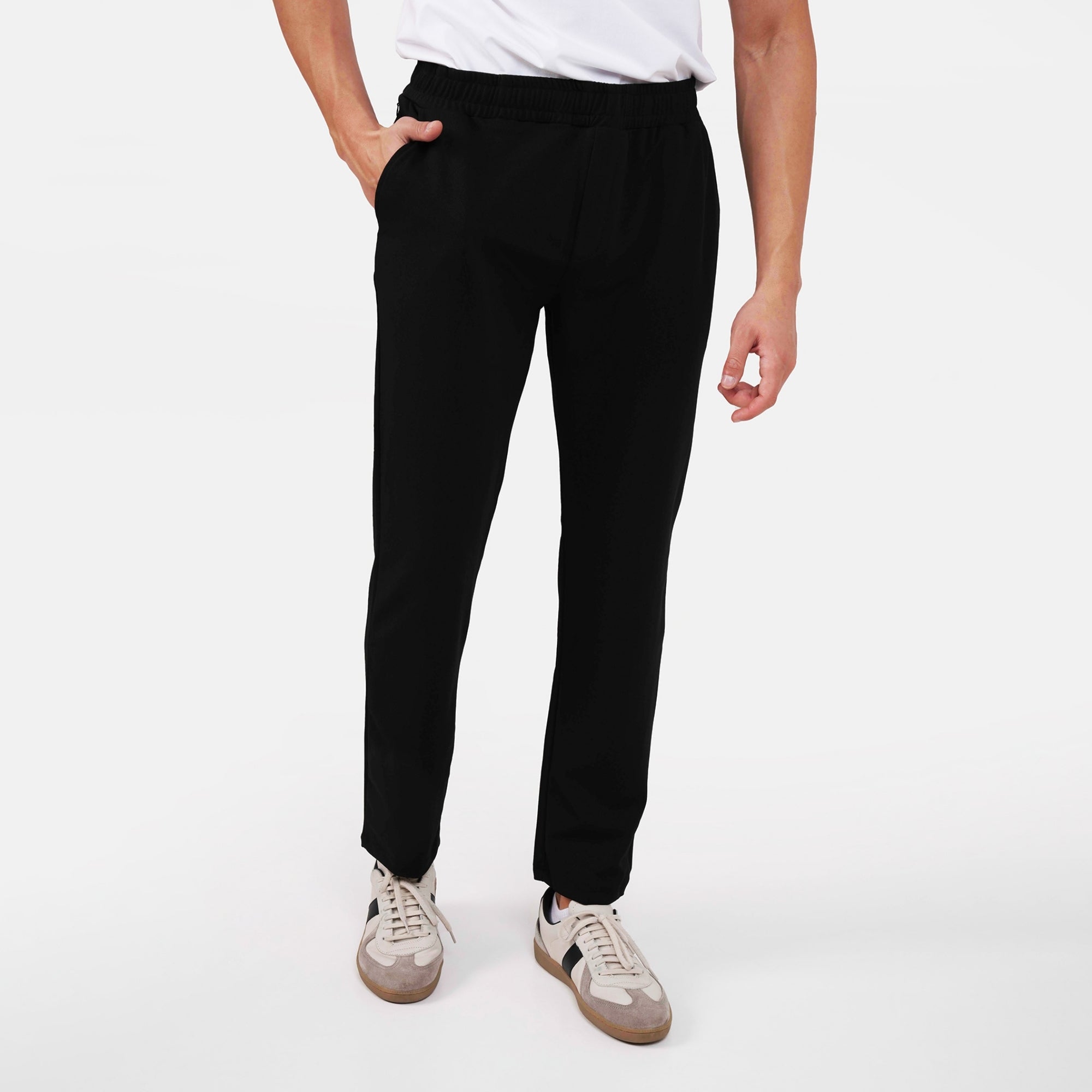 Feelizy Black TEXTURE Lounge Pants - Lightweight Breathable Comfort Pants