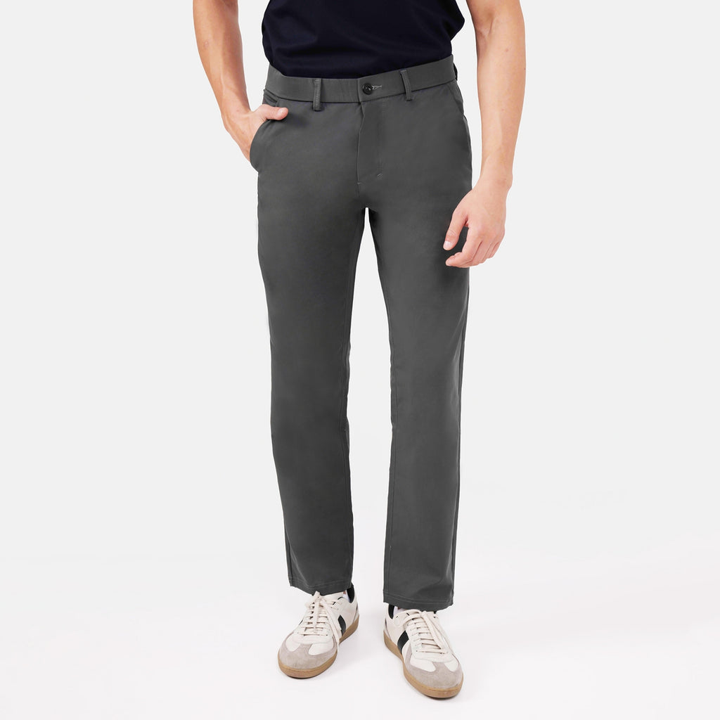Feelizy Dark Grey FORM Trouser - Stretch Cotton Breathable Pants