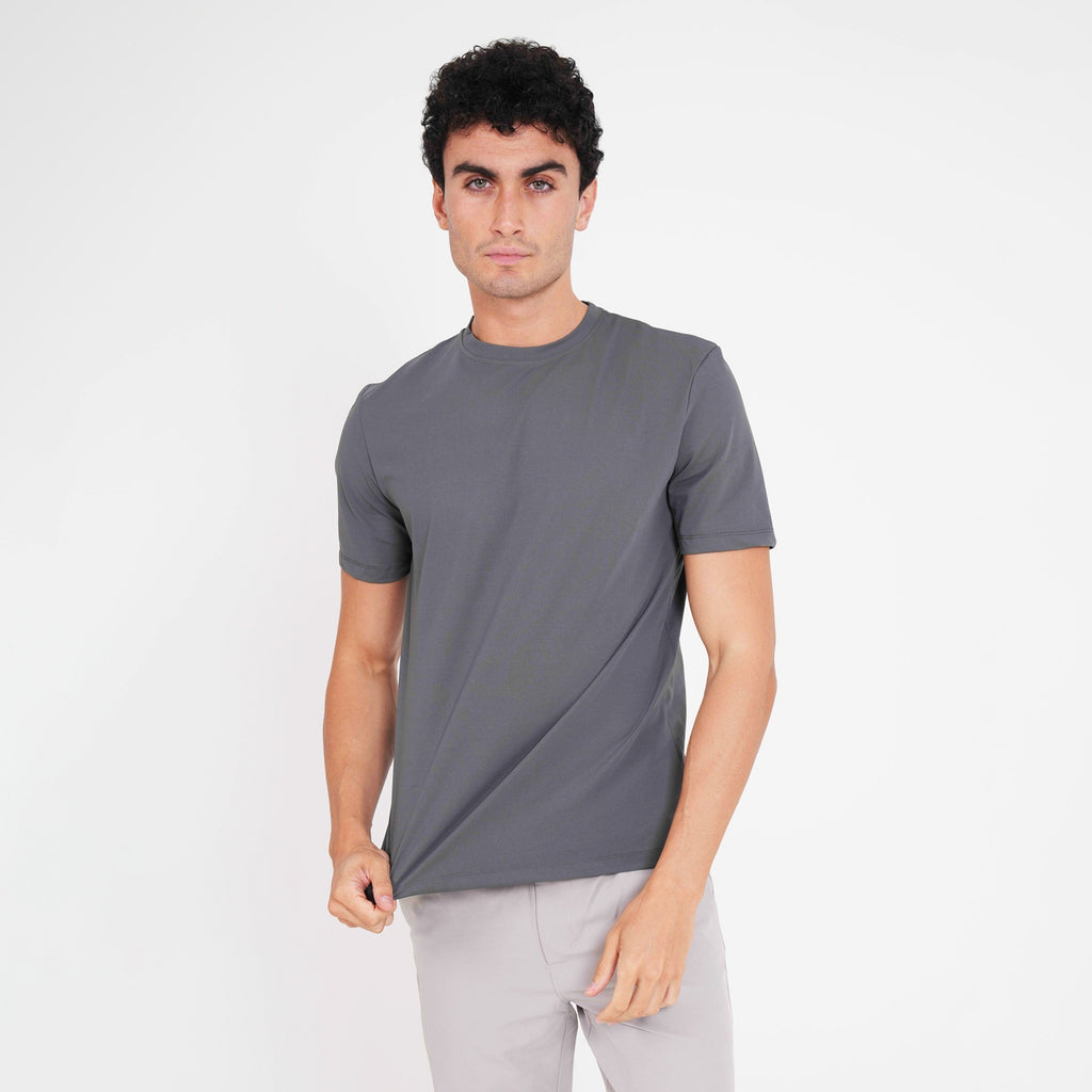 Feelizy Dark Grey CLOUD Tee - Lightweight Cotton Blend T-Shirt