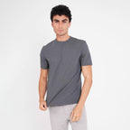 Feelizy Dark Grey CLOUD Tee - Lightweight Cotton Blend T-Shirt