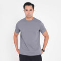 Feelizy Grey PRIME Tee - Rib Cotton Breathable T-Shirt