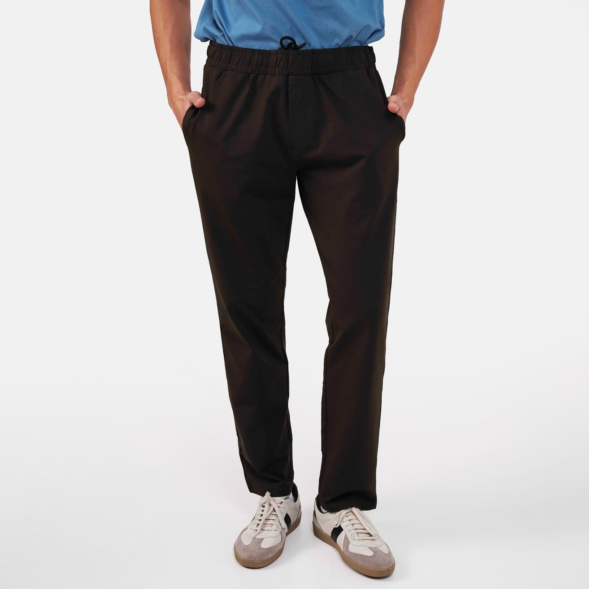 Feelizy Olive BREEZE Lounge Pants - Smooth Finish Zip Pocket Pants