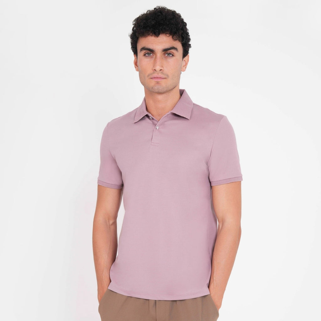 Feelizy Pink BALANCE Polo - Tissot Dobby Stretch Polo Shirt