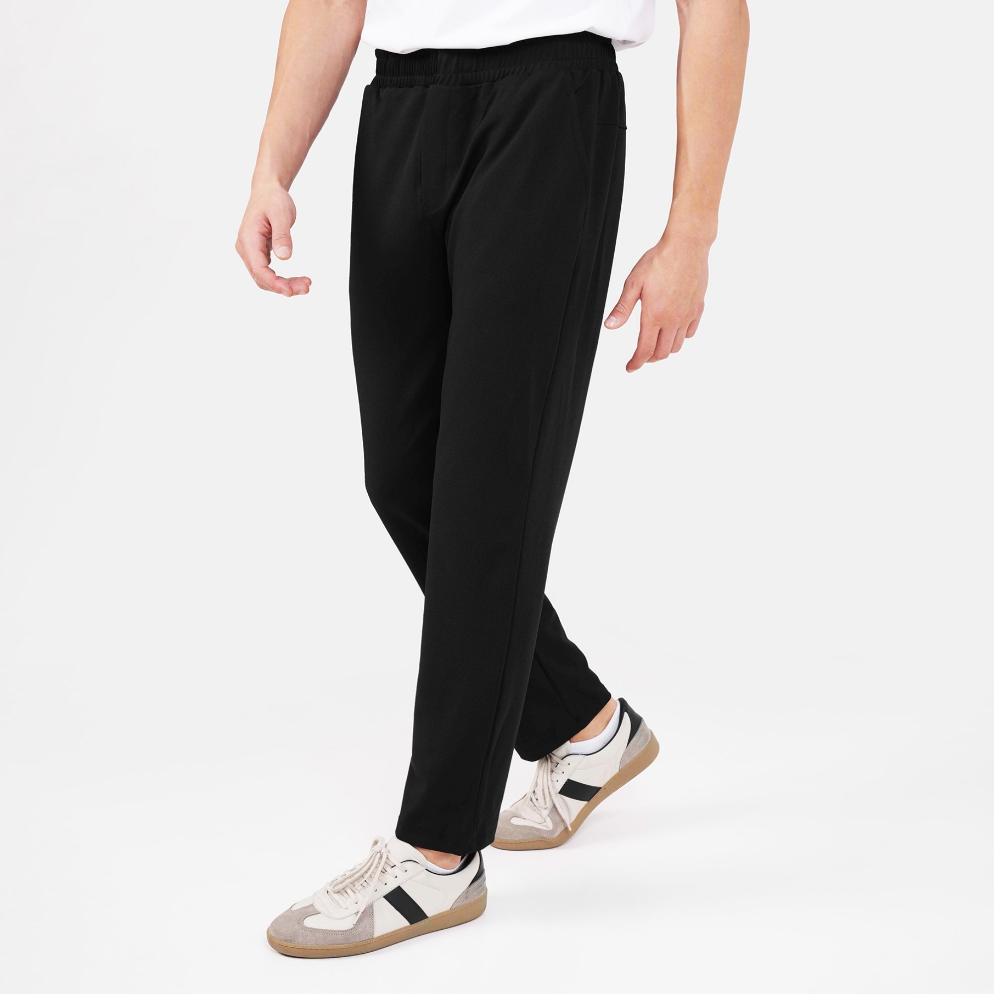 Feelizy Black TEXTURE Lounge Pants - Lightweight Breathable Comfort Pants