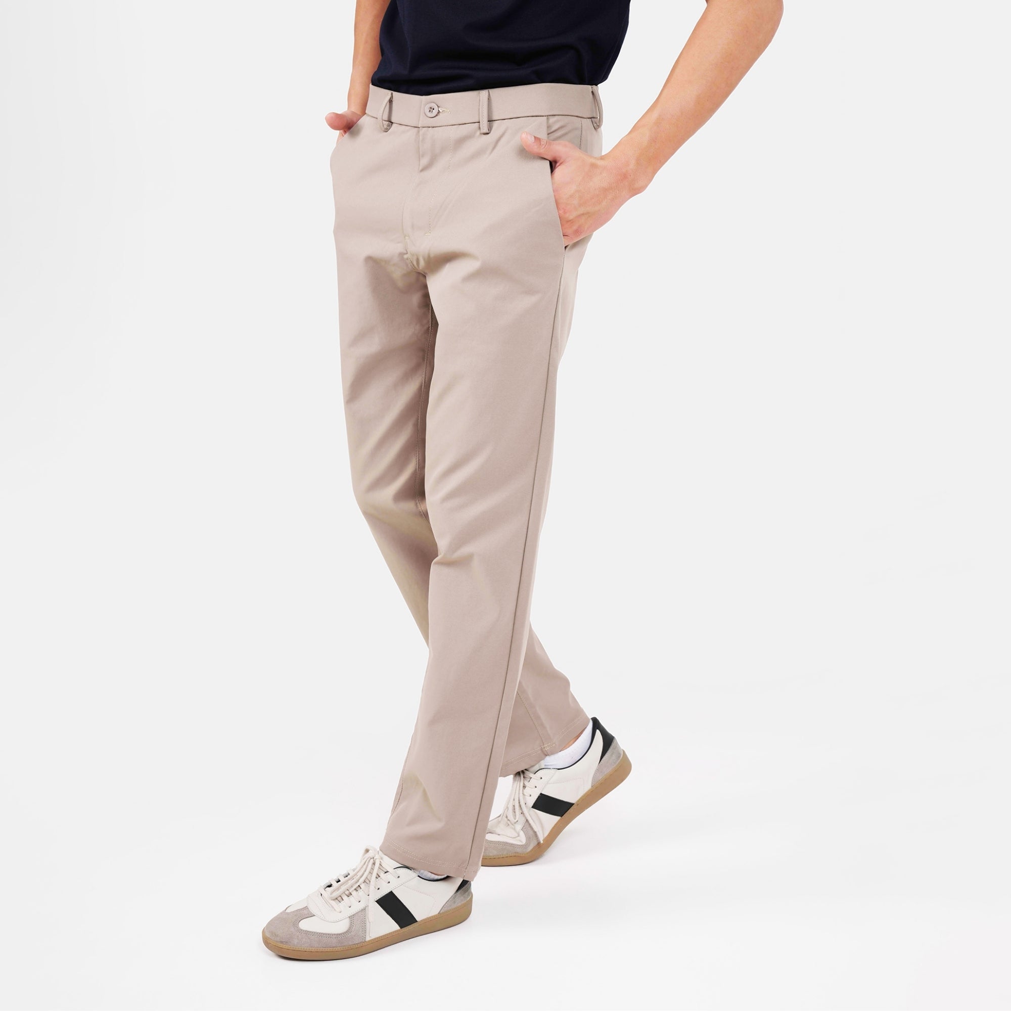 Feelizy Camel FORM Trouser - Stretch Cotton Breathable Pants