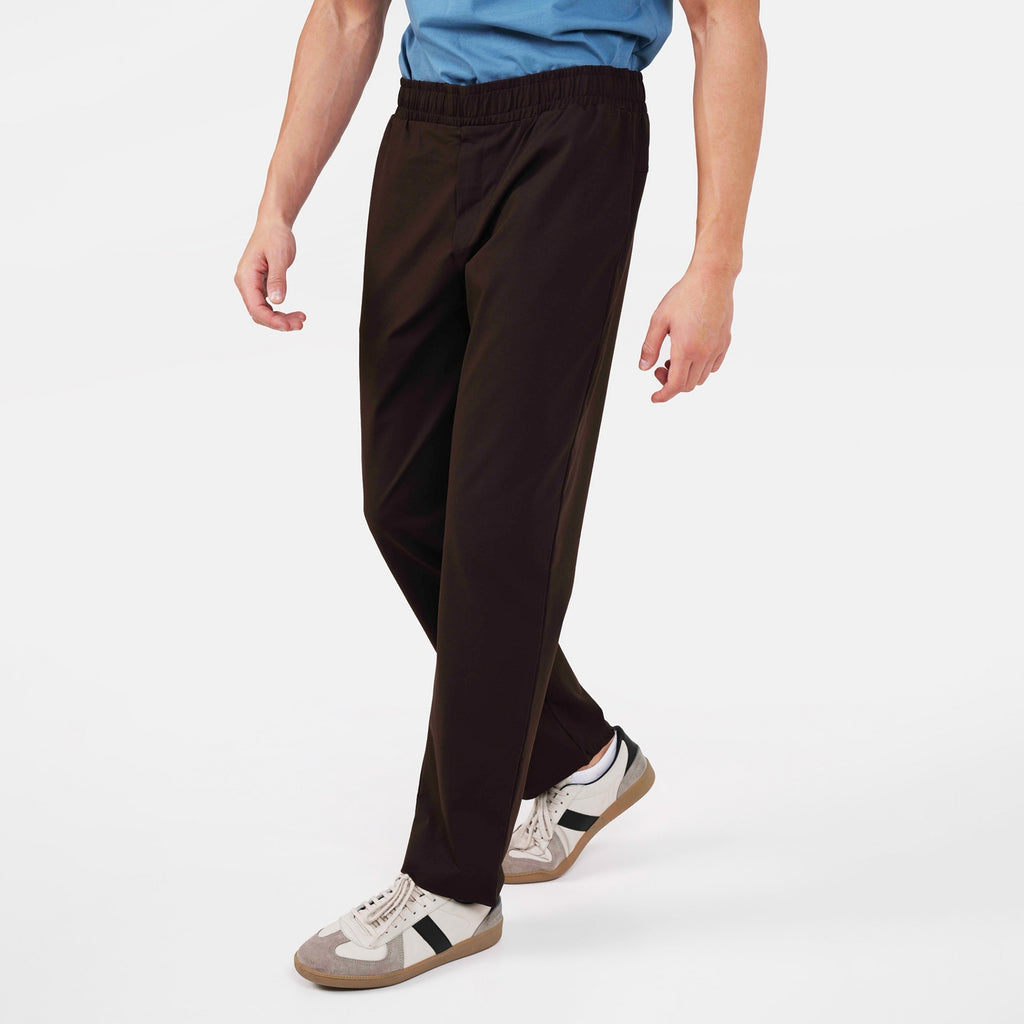 Feelizy Coffee BREEZE Lounge Pants - Smooth Finish Zip Pocket Pants