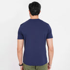 Feelizy Navy CLOUD Tee - Lightweight Cotton Blend T-Shirt