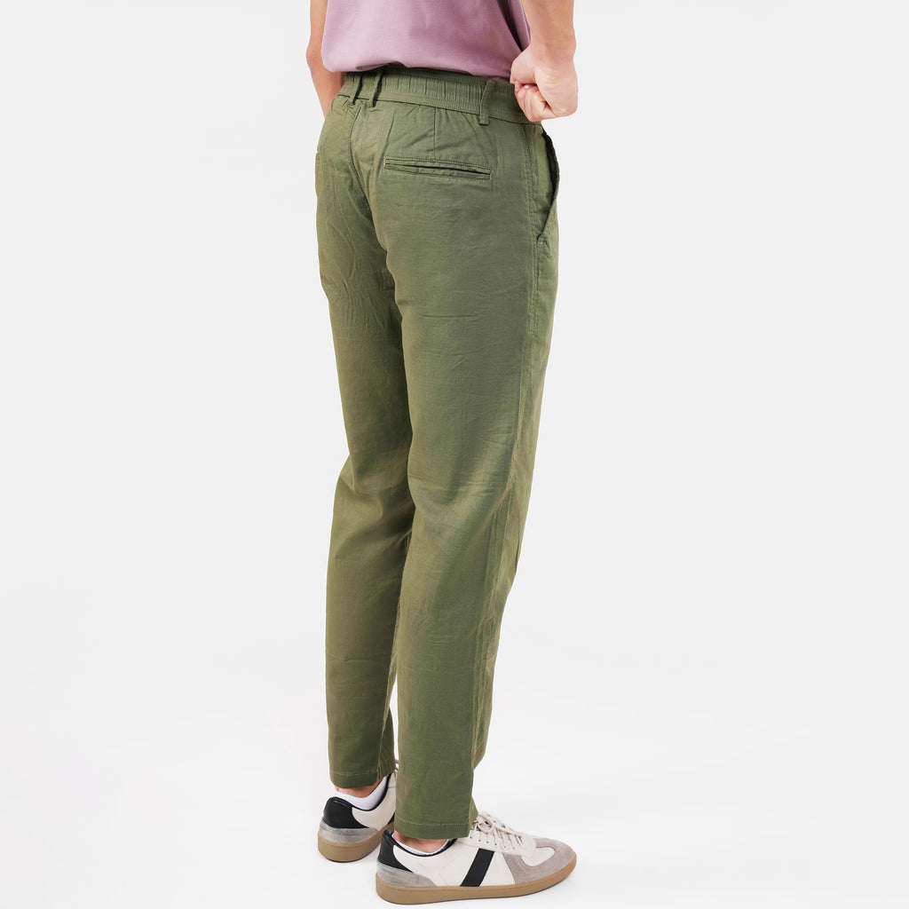 Feelizy Olive FLOW Linen Travel Pant - Lightweight Travel Pants