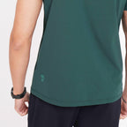 Feelizy Bottle Green CLOUD Tee - Lightweight Cotton Blend T-Shirt