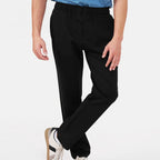 Feelizy Black BREEZE Lounge Pants - Smooth Finish Zip Pocket Pants