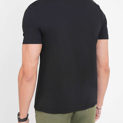 Feelizy Black CLOUD Tee - Lightweight Cotton Blend T-Shirt