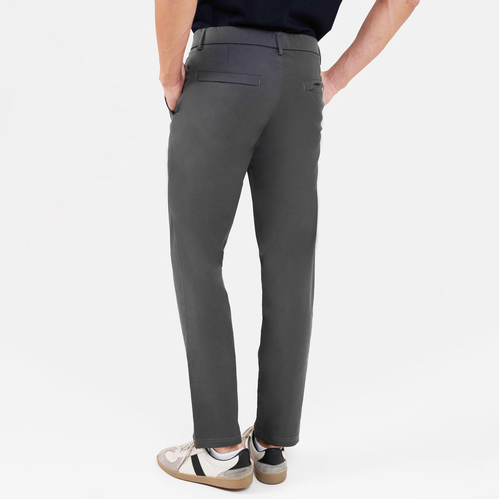 Feelizy Dark Grey FORM Trouser - Stretch Cotton Breathable Pants