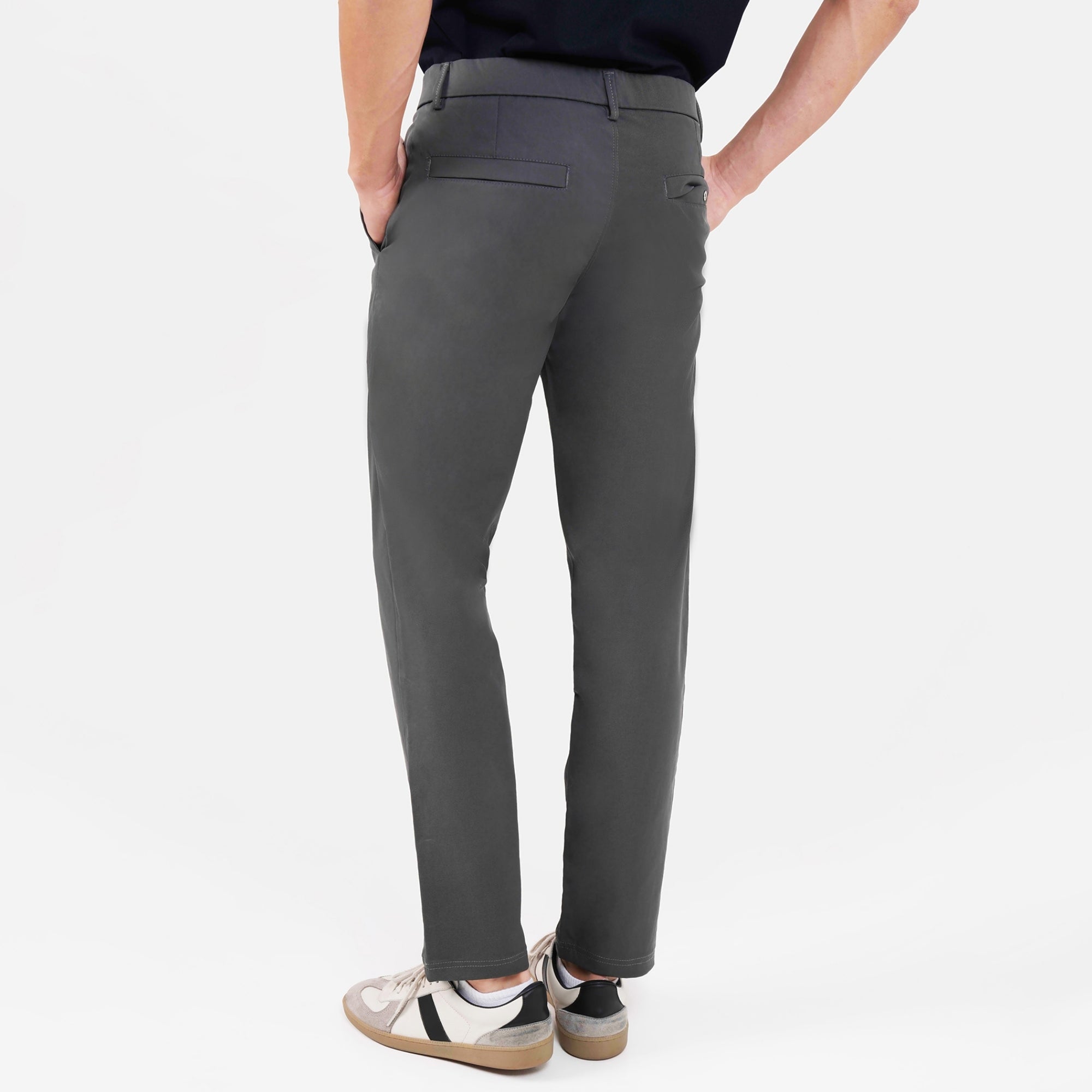 Feelizy Dark Grey FORM Trouser - Stretch Cotton Breathable Pants
