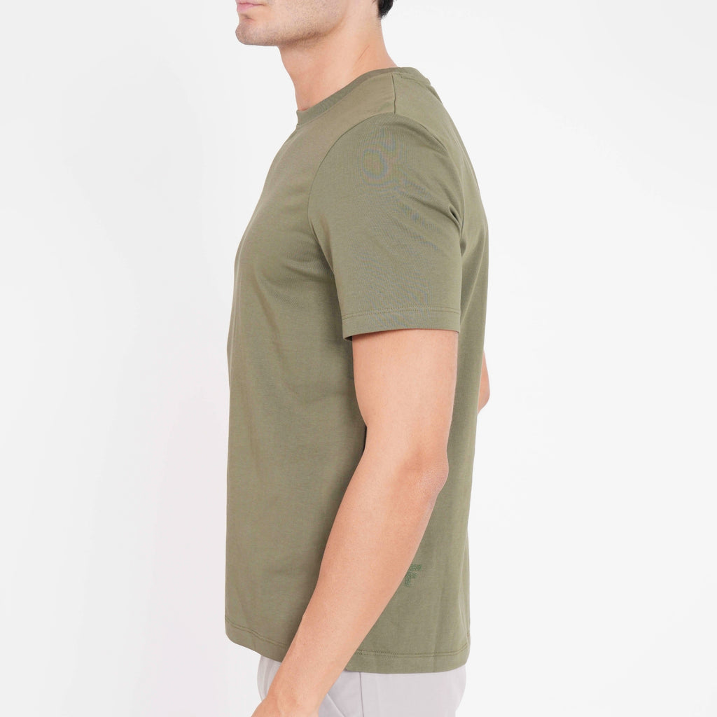 Feelizy Green PRIME Tee - Rib Cotton Breathable T-Shirt