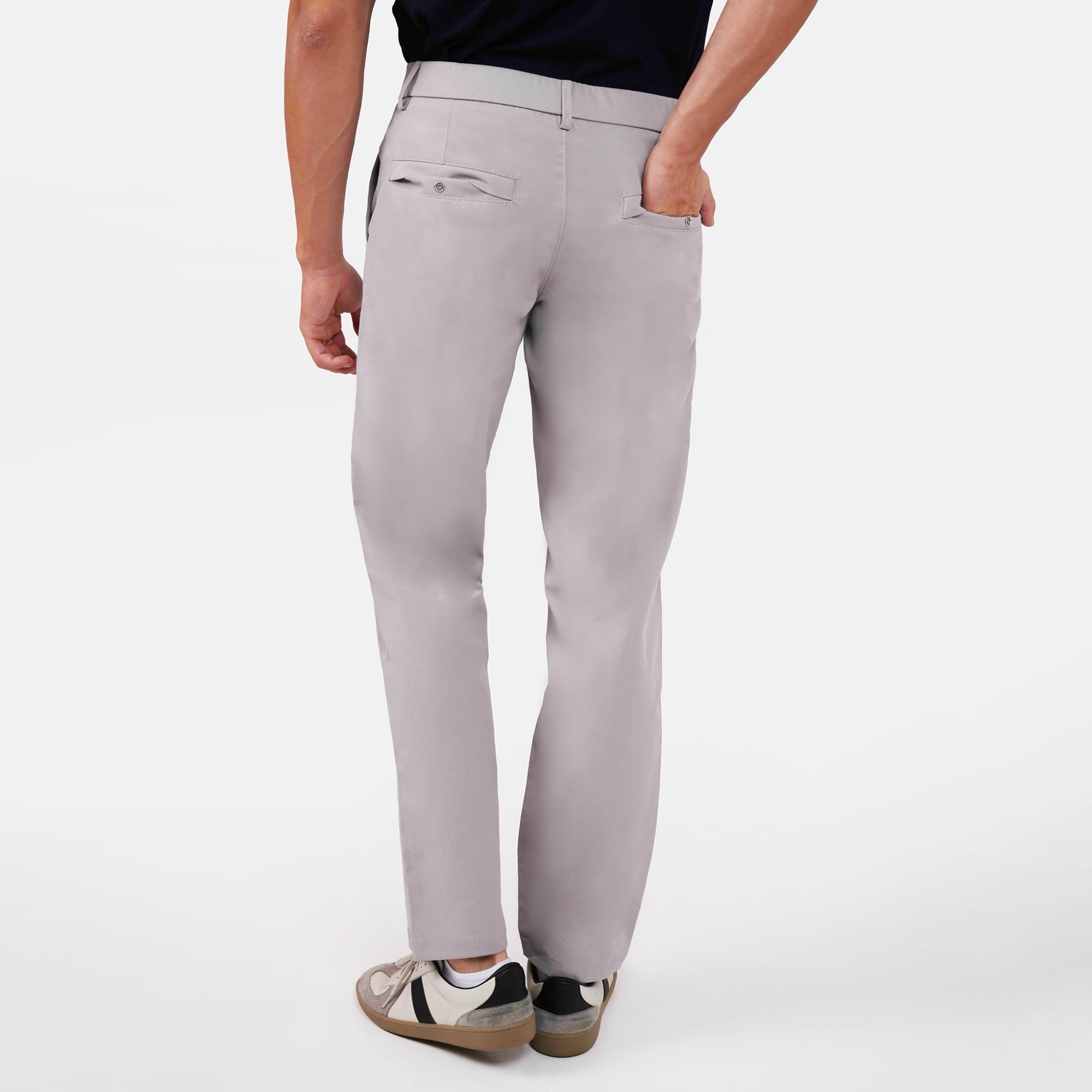 Feelizy Light Grey FORM Trouser - Stretch Cotton Breathable Pants