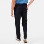Feelizy Navy BREEZE Lounge Pants - Smooth Finish Zip Pocket Pants