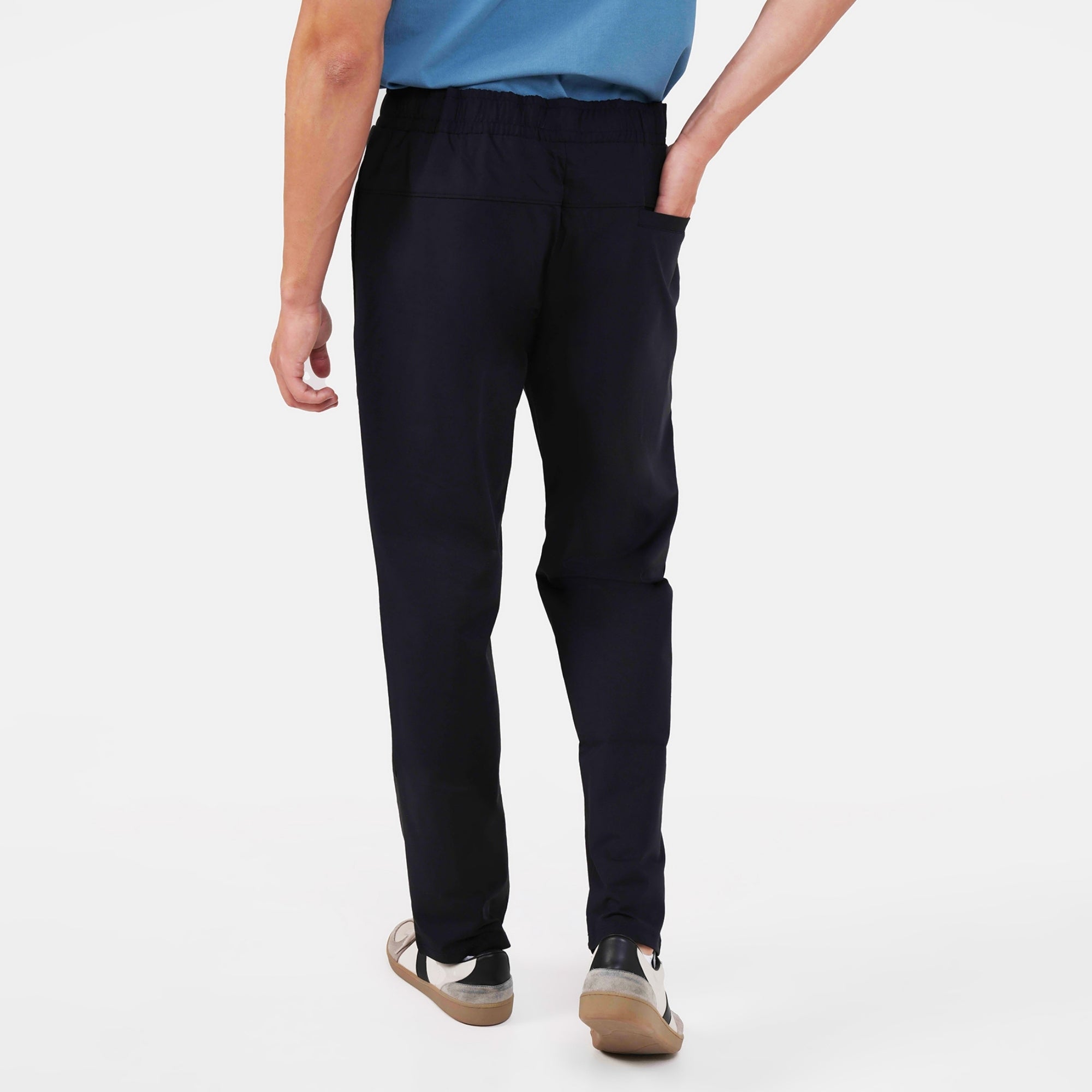 Feelizy Navy BREEZE Lounge Pants - Smooth Finish Zip Pocket Pants