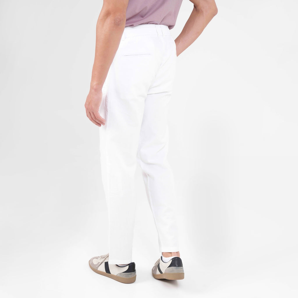 Feelizy White FLOW Linen Travel Pant - Lightweight Travel Pants