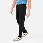 Feelizy Black BREEZE Lounge Pants - Smooth Finish Zip Pocket Pants