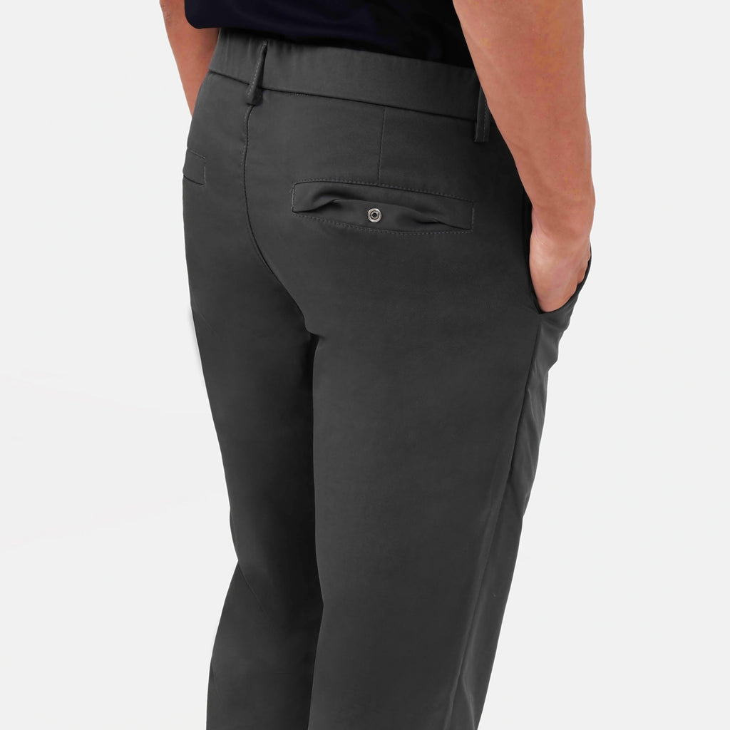Feelizy Dark Grey FORM Trouser - Stretch Cotton Breathable Pants