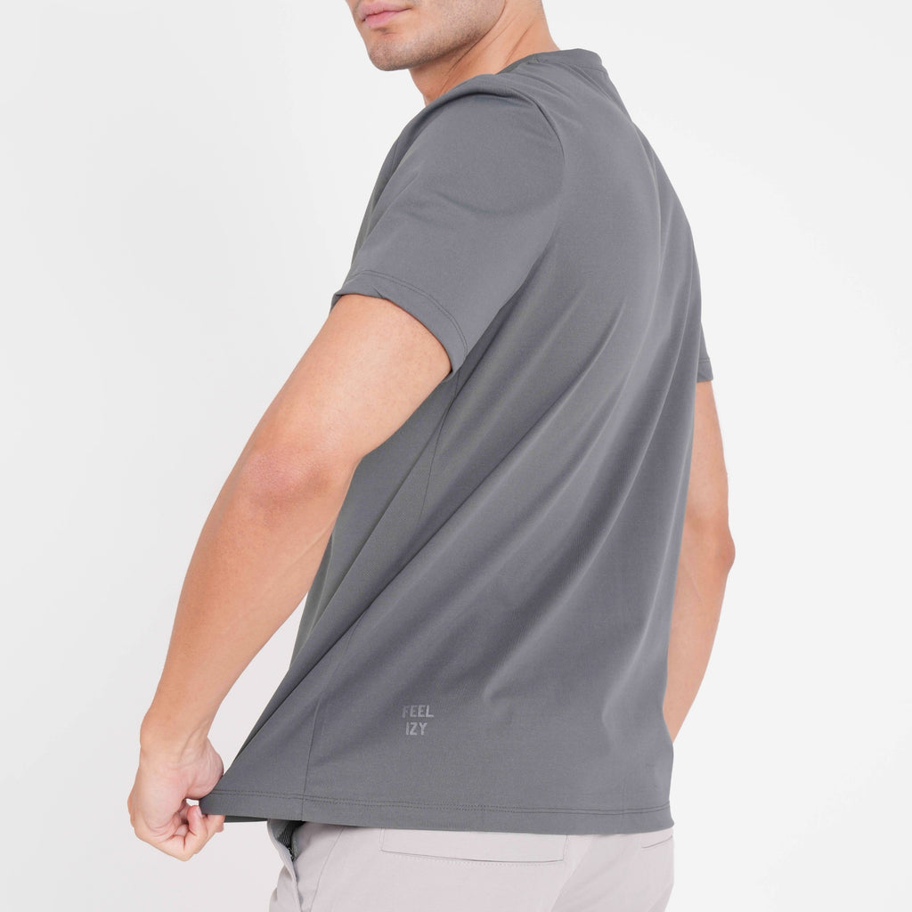 Feelizy Dark Grey CLOUD Tee - Lightweight Cotton Blend T-Shirt