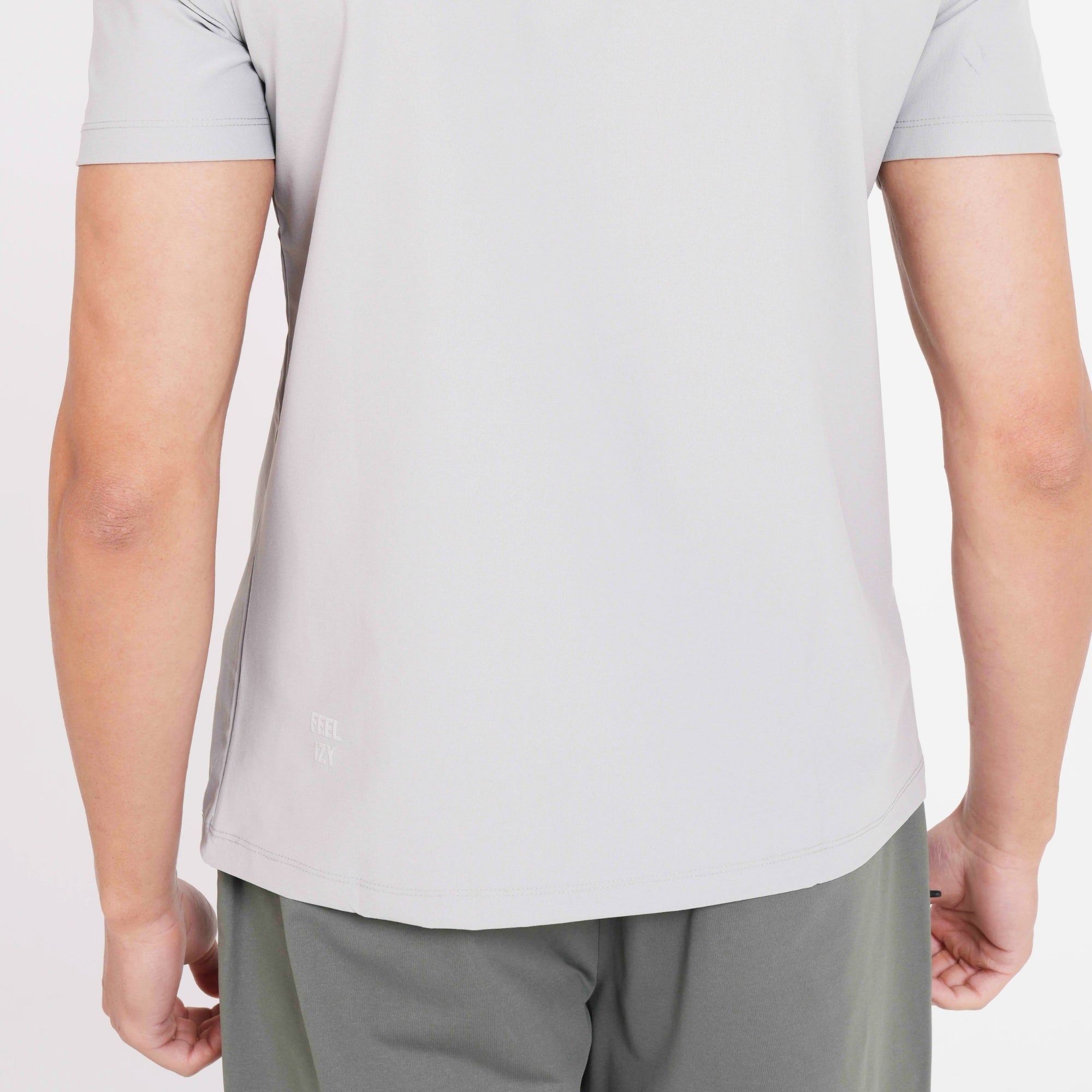 Feelizy Light Grey CLOUD Tee - Lightweight Cotton Blend T-Shirt