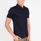 Feelizy Navy BALANCE Polo - Tissot Dobby Stretch Polo Shirt