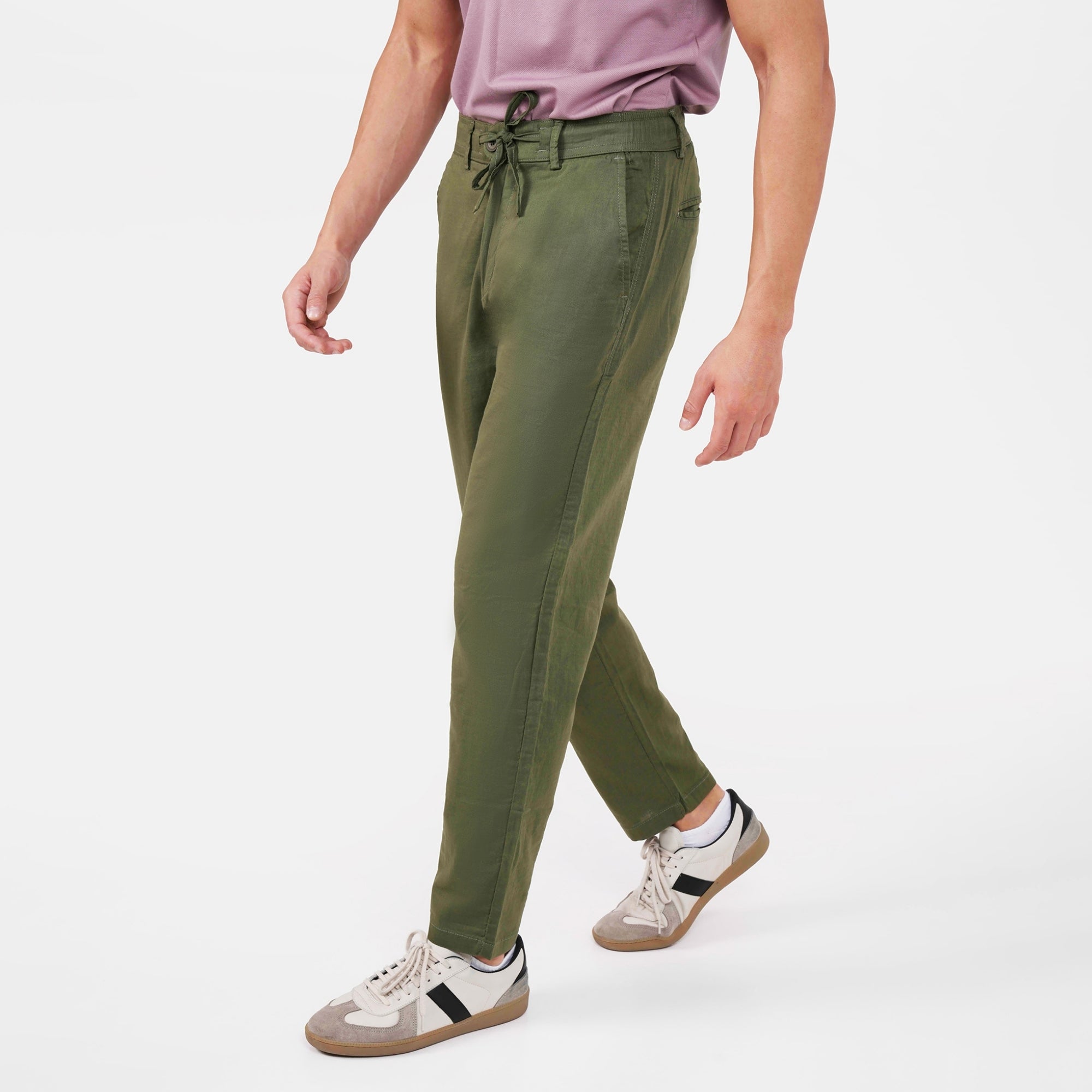 Feelizy Olive FLOW Linen Travel Pant - Lightweight Travel Pants