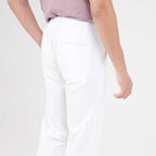 Feelizy White FLOW Linen Travel Pant - Lightweight Travel Pants