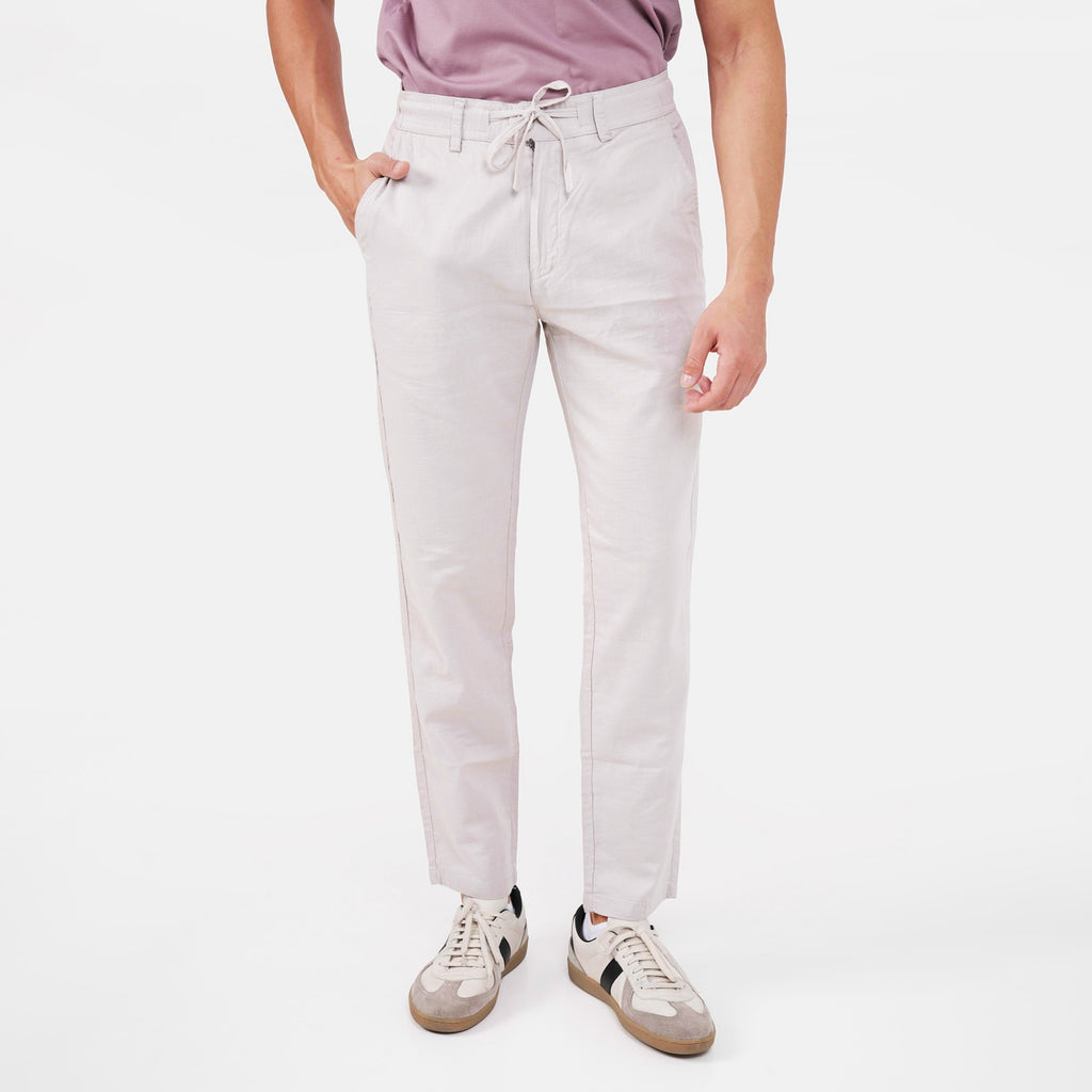 Feelizy Beige FLOW Linen Travel Pant - Lightweight Travel Pants