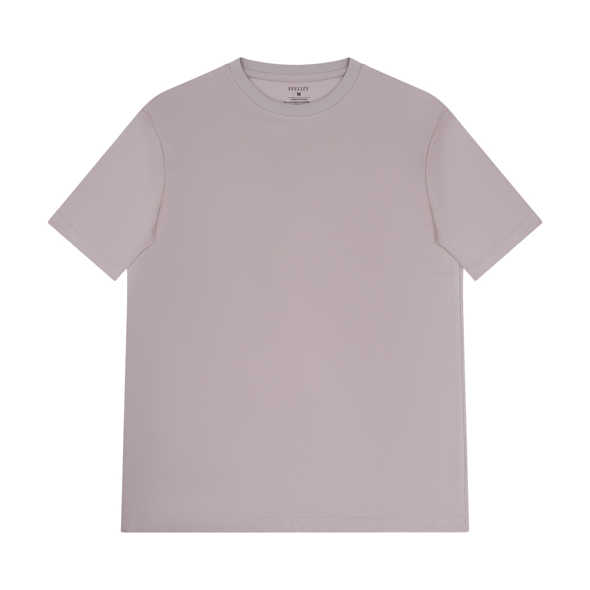 Feelizy Beige PRIME Tee - Rib Cotton Breathable T-Shirt