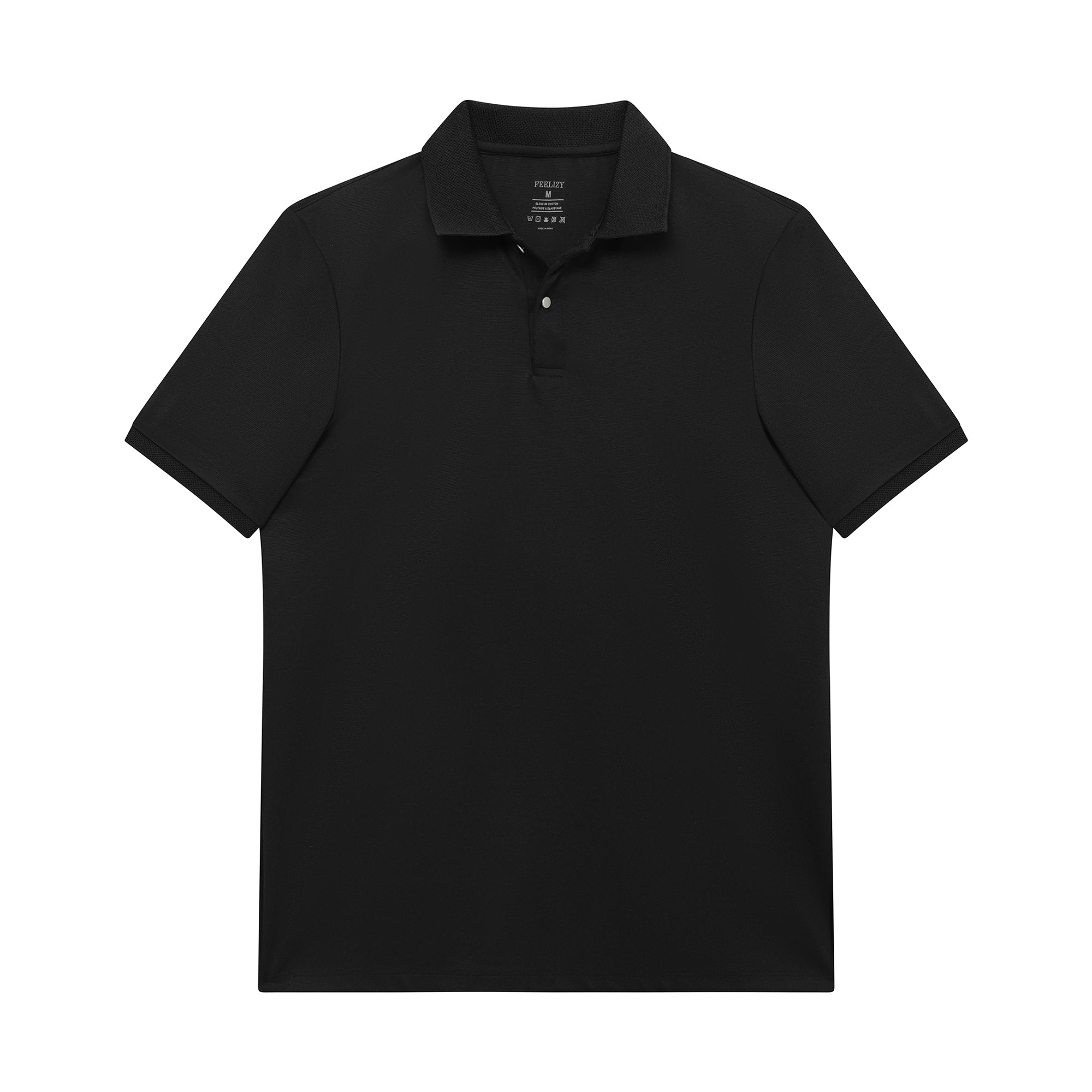 Feelizy Black BALANCE Polo - Tissot Dobby Stretch Polo Shirt