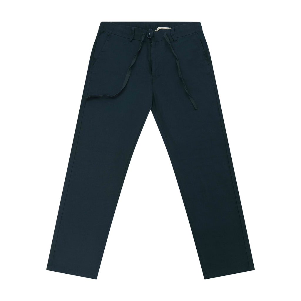 Feelizy Navy FLOW Linen Travel Pant - Lightweight Travel Pants