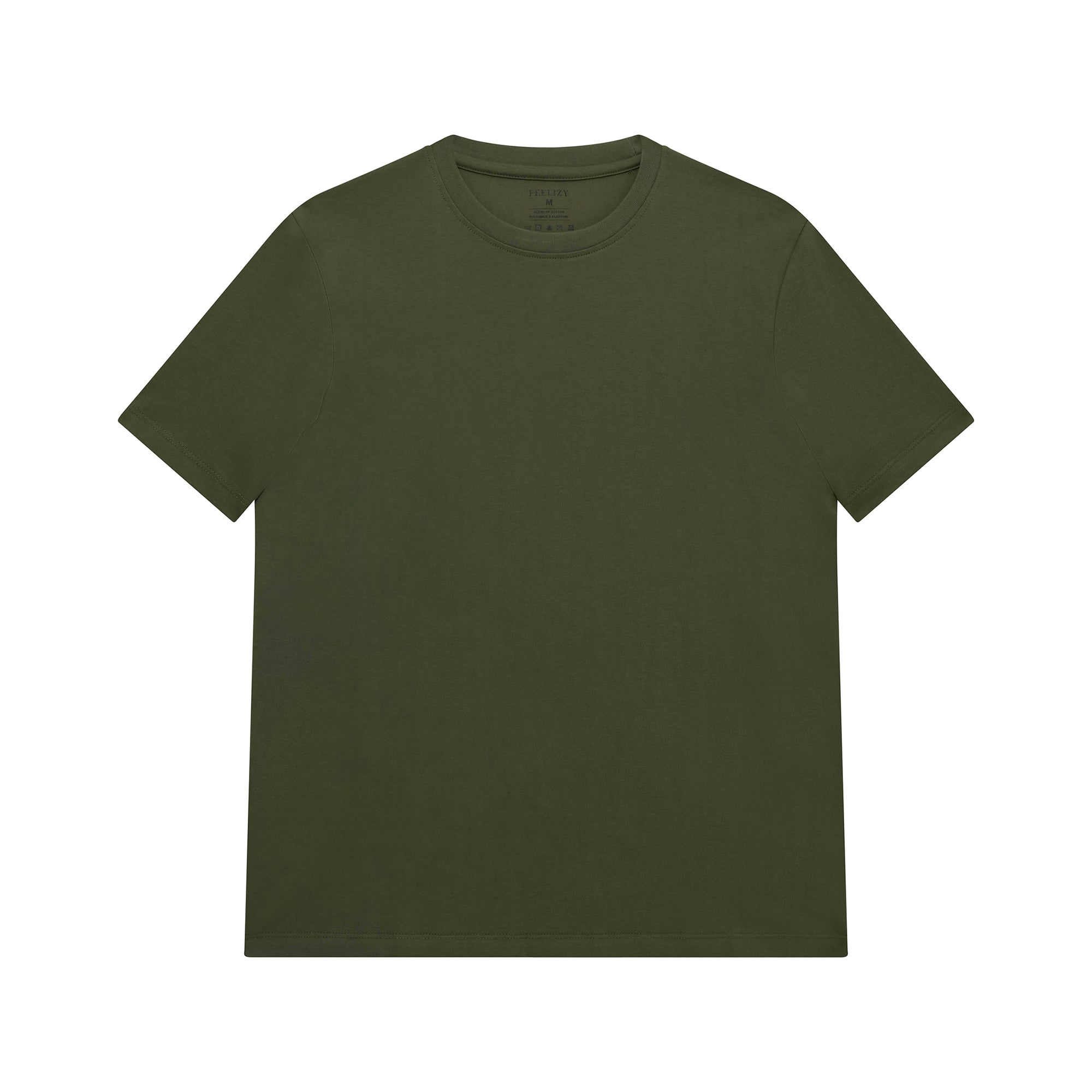 Feelizy Green PRIME Tee - Rib Cotton Breathable T-Shirt