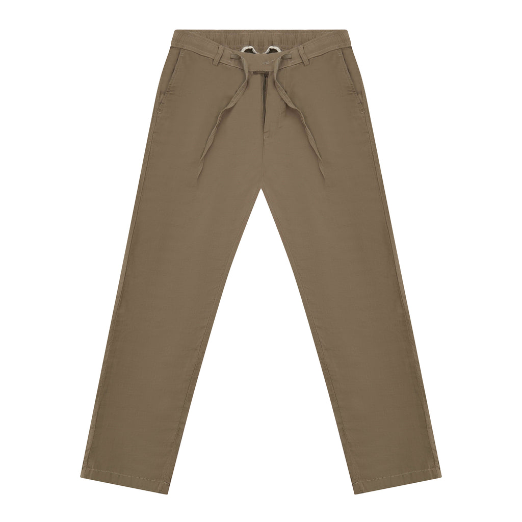 Feelizy Khaki FLOW Linen Travel Pant - Lightweight Travel Pants