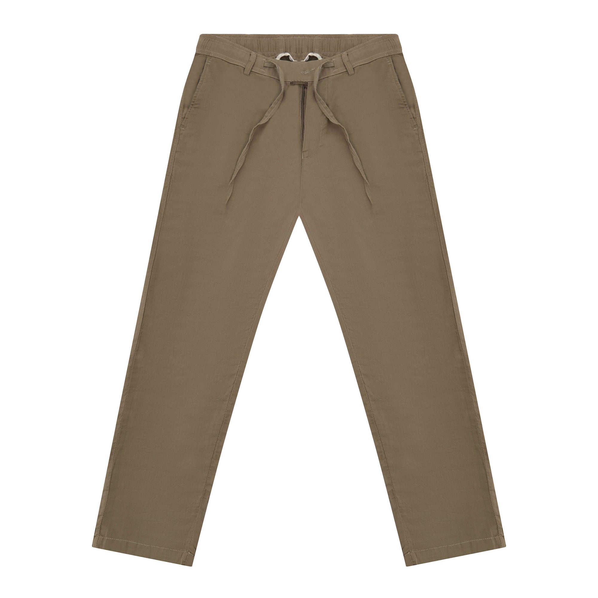 Feelizy Khaki FLOW Linen Travel Pant - Lightweight Travel Pants