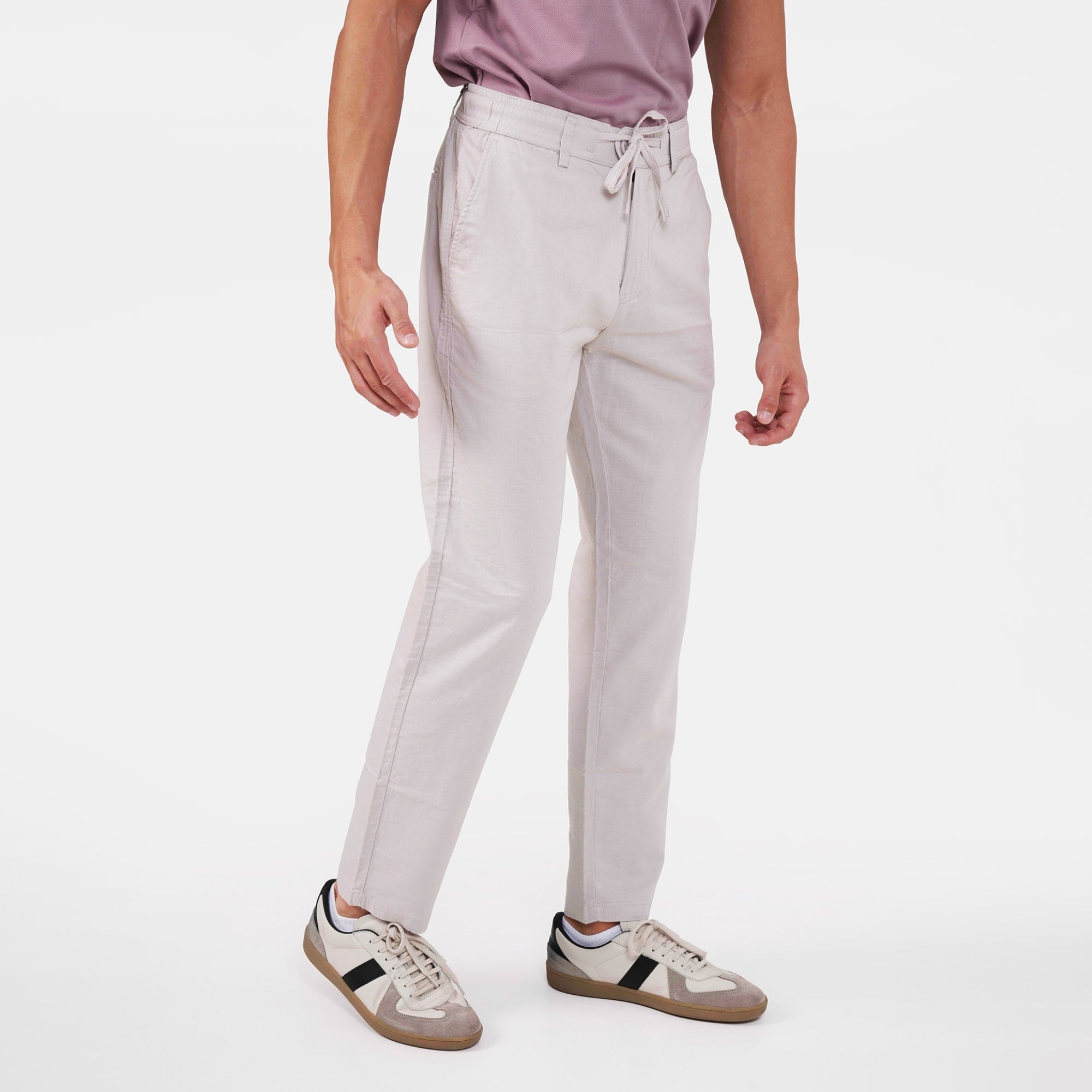 Feelizy Beige FLOW Linen Travel Pant - Lightweight Travel Pants