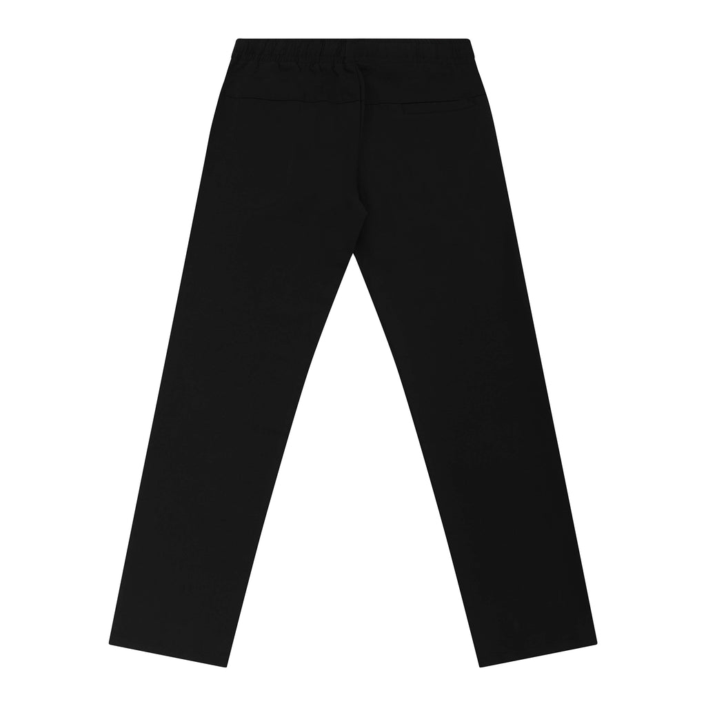 Feelizy Black BREEZE Lounge Pants - Smooth Finish Zip Pocket Pants