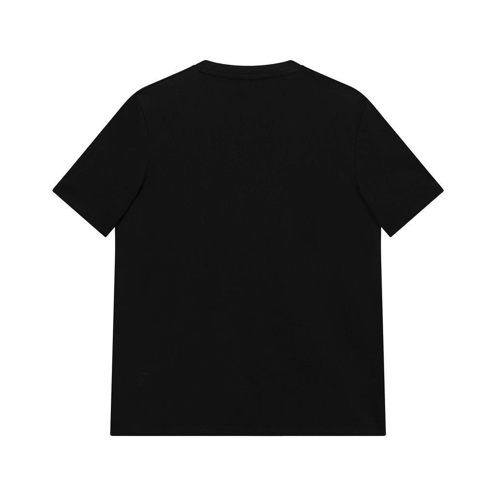 Feelizy Black PRIME Tee - Rib Cotton Breathable T-Shirt