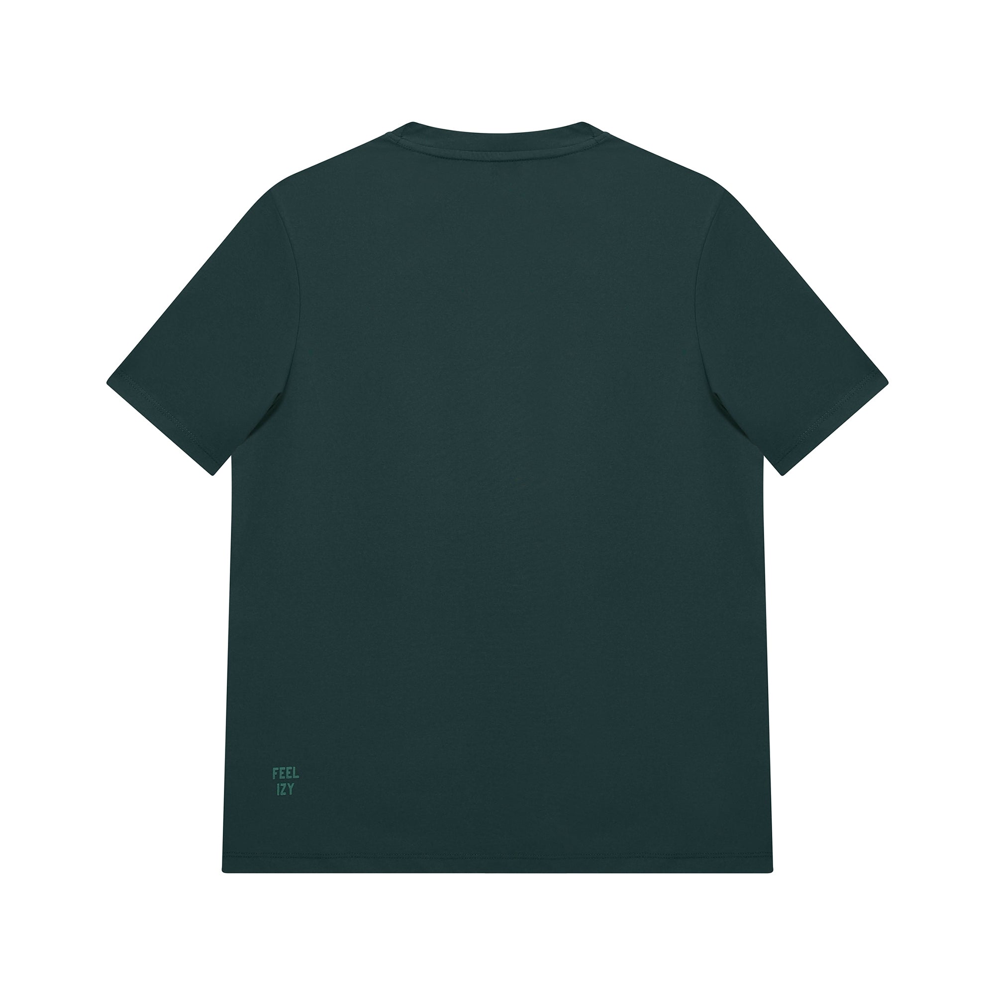 Feelizy Bottle Green CLOUD Tee - Lightweight Cotton Blend T-Shirt