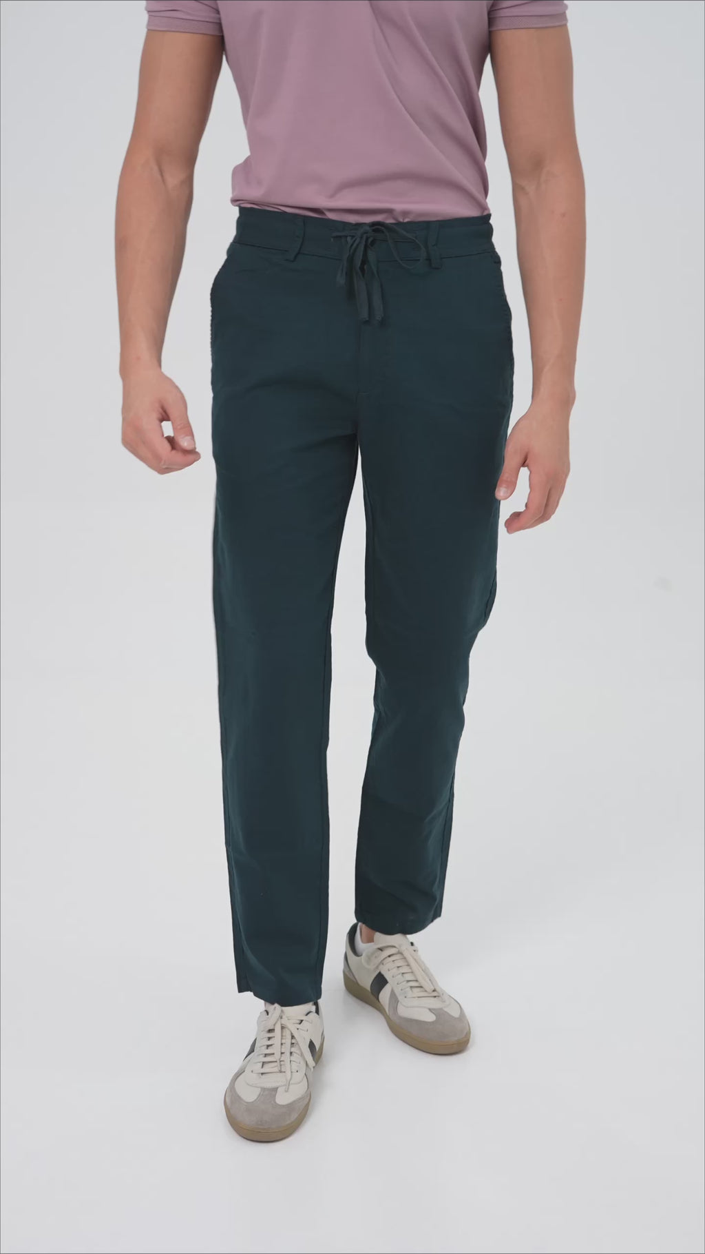 Feelizy Navy FLOW Linen Travel Pant - Lightweight Travel Pants