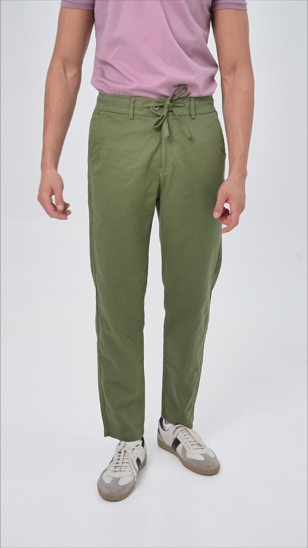 Feelizy Olive FLOW Linen Travel Pant - Lightweight Travel Pants
