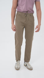Feelizy Khaki FLOW Linen Travel Pant - Lightweight Travel Pants