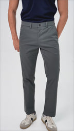Feelizy Dark Grey FORM Trouser - Stretch Cotton Breathable Pants