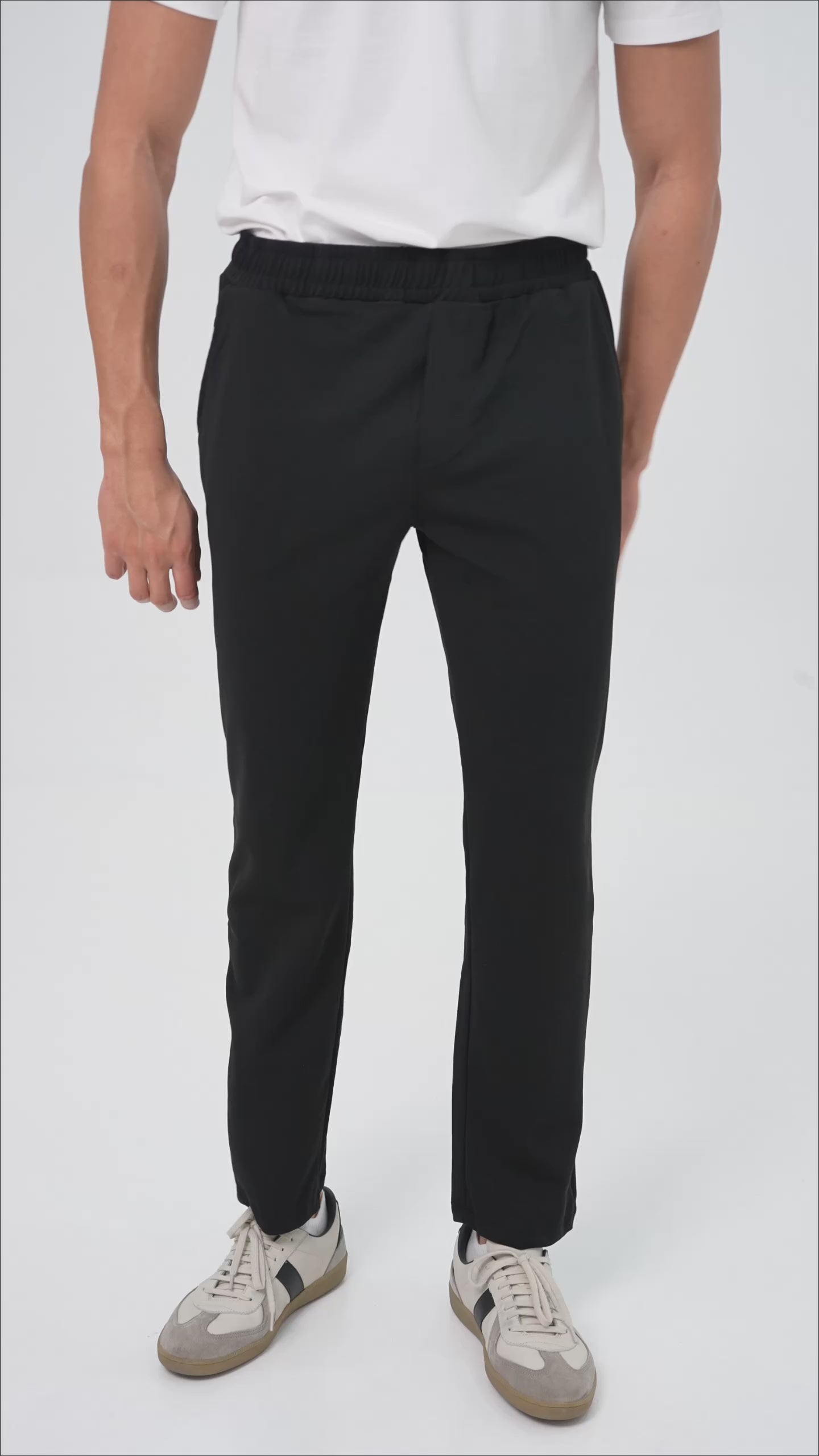 Feelizy Black TEXTURE Lounge Pants - Lightweight Breathable Comfort Pants