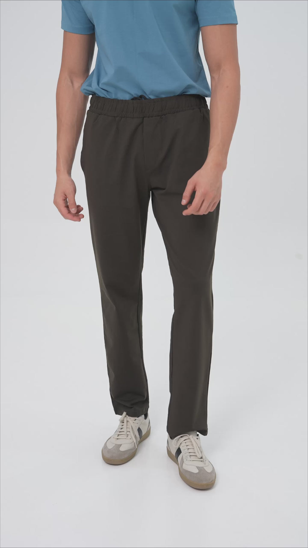 Feelizy Coffee BREEZE Lounge Pants - Smooth Finish Zip Pocket Pants